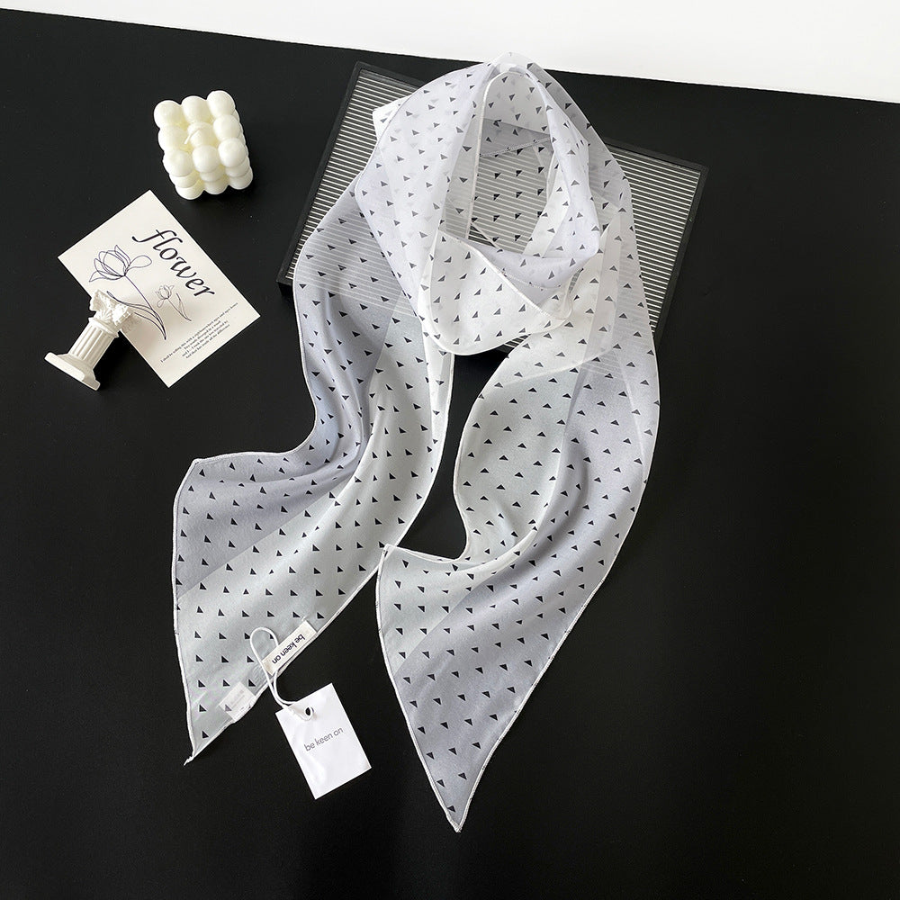 Polka Dots Striped Scarf - DippedShop Wholesale - #9091