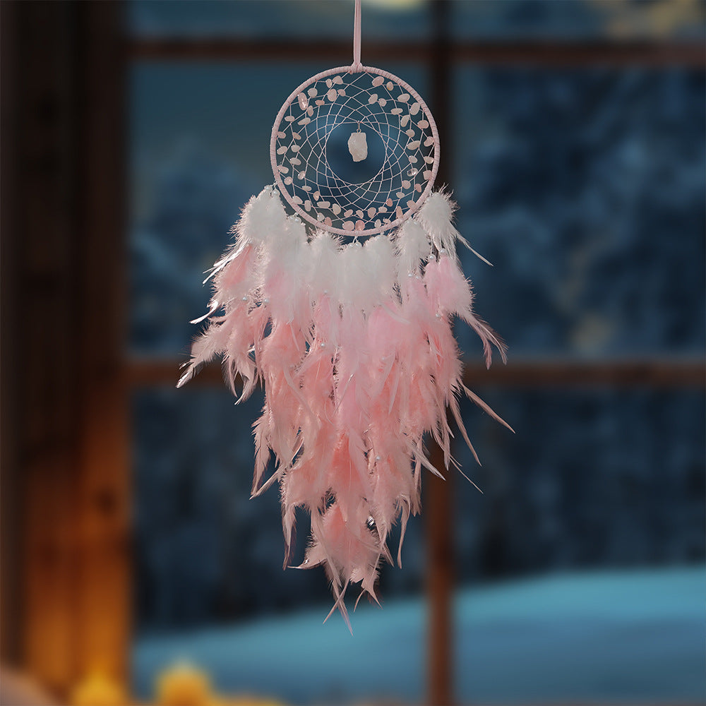 Crystal Chip Feather Dream Catcher 6H7HLS224