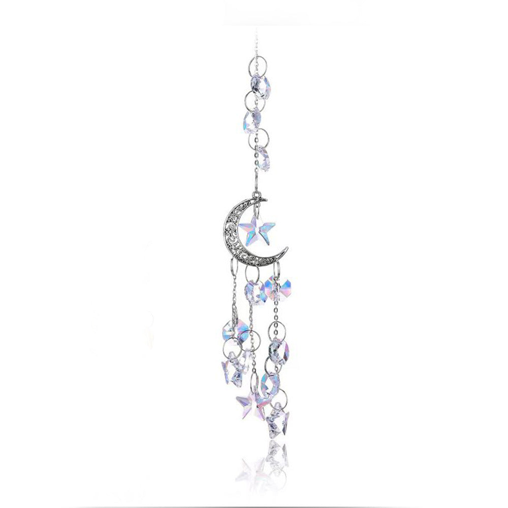 Star Moon Suncatcher Chain - DippedShop Wholesale - #0307