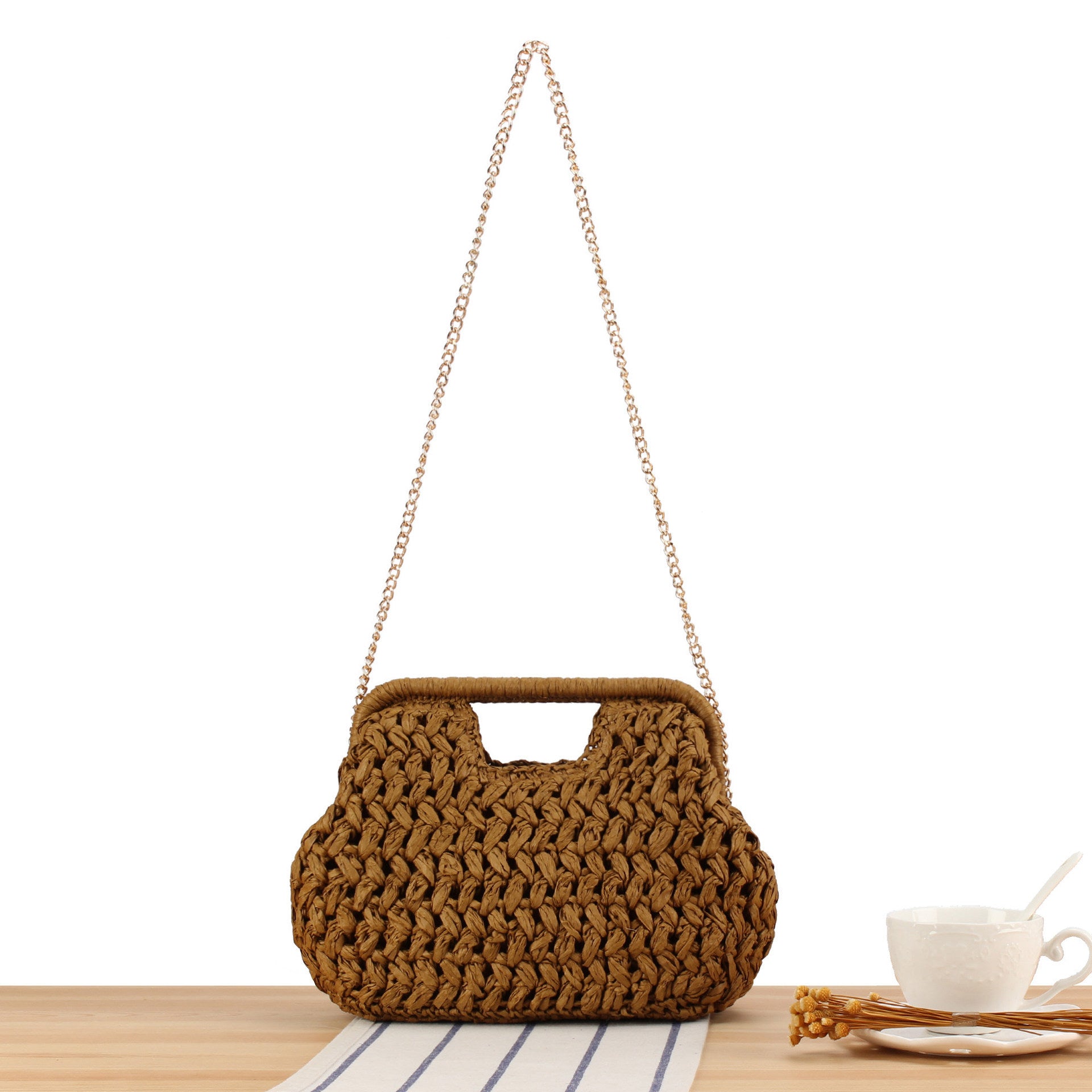 Trendy Handmade Woven Handbag Crossbody Bag 8BW6BBG335T
