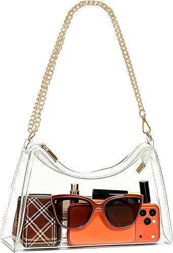 Trendy Transparent JellyCrescent Shoulder Bag 6W10BBG1961