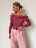 Off Shoulder Knit Top - DippedShop Wholesale - #1363