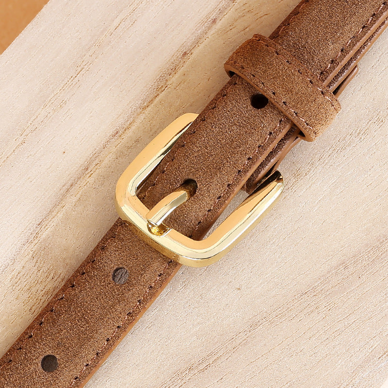 Fashion Suede Solid Color Adjustable Waist Belt 6W6JBT151
