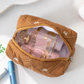 Sweet Bowknot Embroidery Quilt Shell - DippedShop Wholesale - #0371