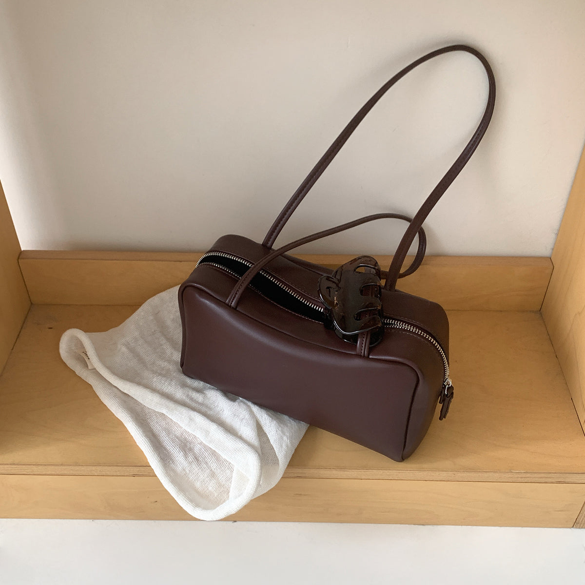 Trendy Solid Color Boston Shoulder Bag 6W10BBG2356