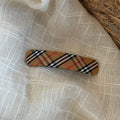 Plaid Snap Hair Clip - DippedShop Wholesale - #7171