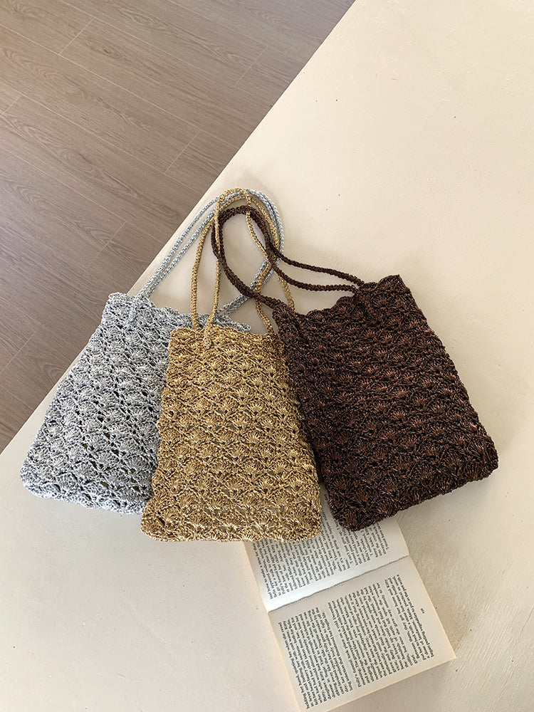 Hand-Crochet Shoulder Bag - DippedShop Wholesale - #5971
