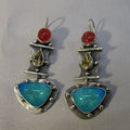 Retro Ethnic Enamel Earrings - DippedShop Wholesale - #1107