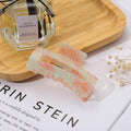 Trendy Candy Color Floral Print Acetate Hair Claw 8AS6HCP266T