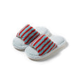 Striped Plush Slippers - DippedShop Wholesale - #4371