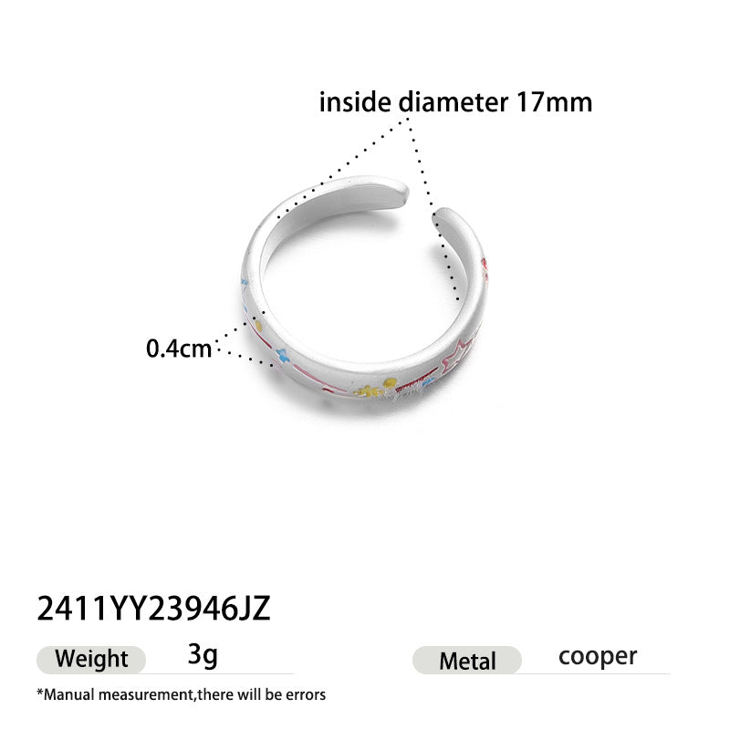 Floral Bow Open Ring - DippedShop Wholesale - #1587