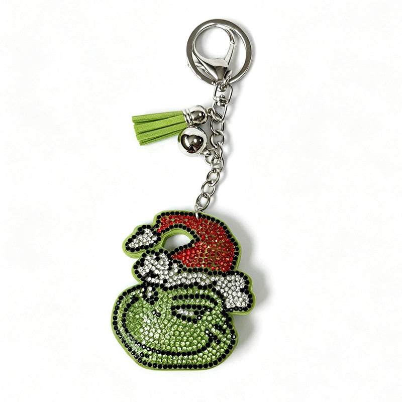 Rhinestone Keychain Bag Charm - DippedShop Wholesale - #3955