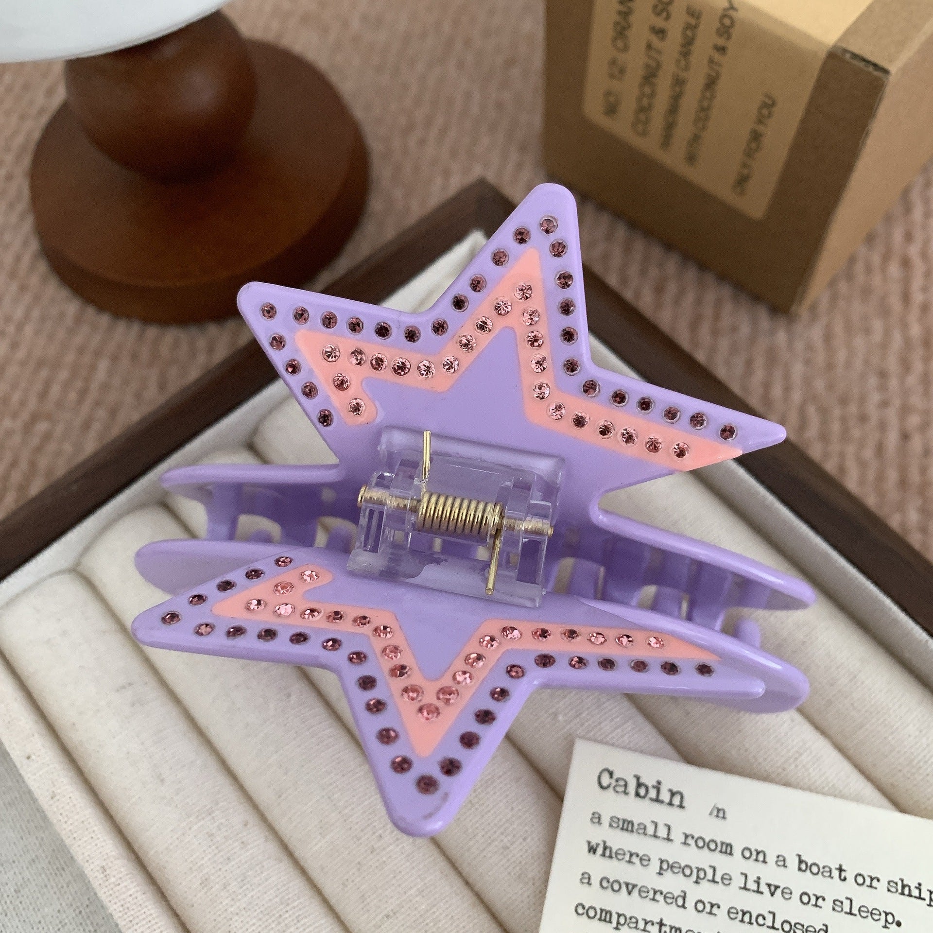 Rhinestone Star Hair Claw - DippedShop Wholesale - #3411
