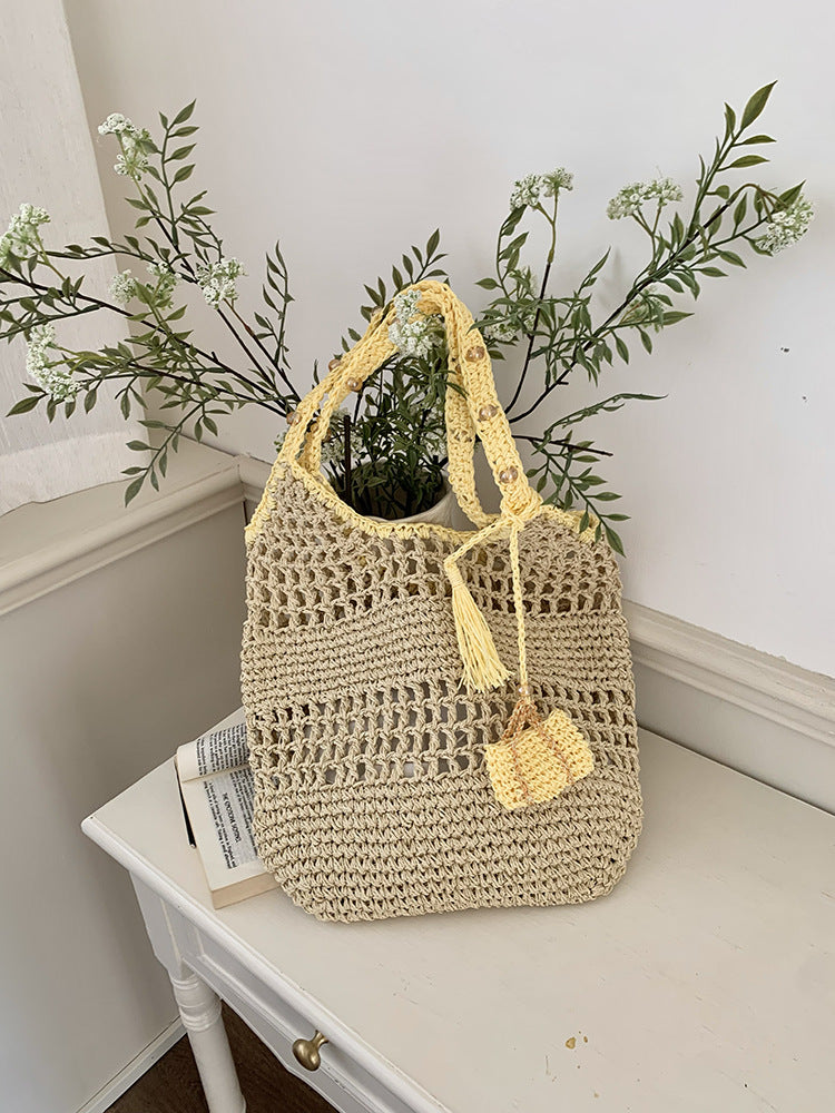 Hollow Out Beach Handbag - DippedShop Wholesale - #2339