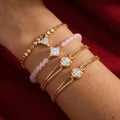 Fashion Double Layer Rhinestone Snake Chain Beacelet 6W6JBR527
