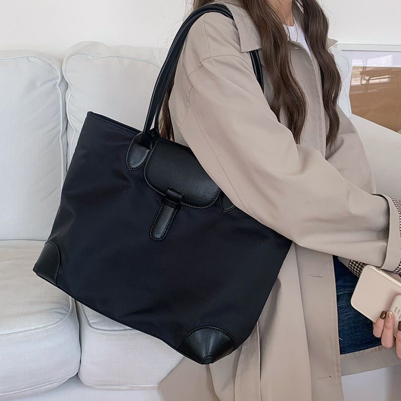 Nylon Tote Shoulder Bag - DippedShop Wholesale - #7907