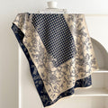 Houndstooth Floral Shawl Wrap Scarf - DippedShop Wholesale - #6851