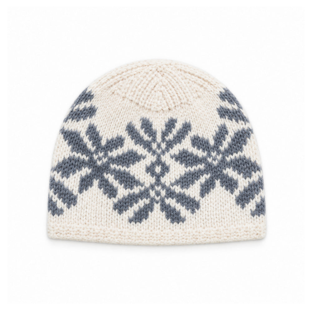Snowflake Jacquard Knit Beanie - DippedShop Wholesale - #6387