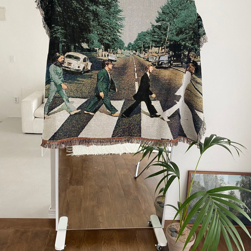 Retro Beatles Blanket - DippedShop Wholesale - #2419