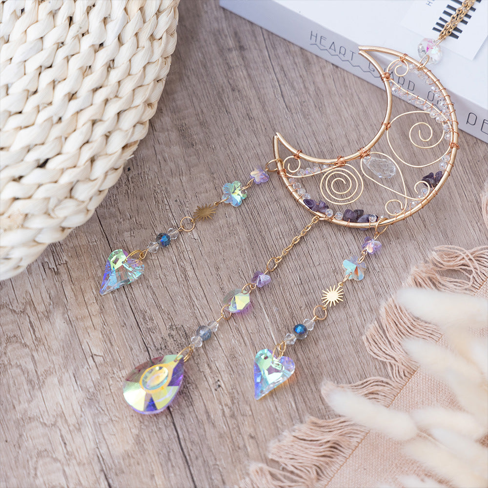 Moon Crystal Suncatcher - DippedShop Wholesale - #6403