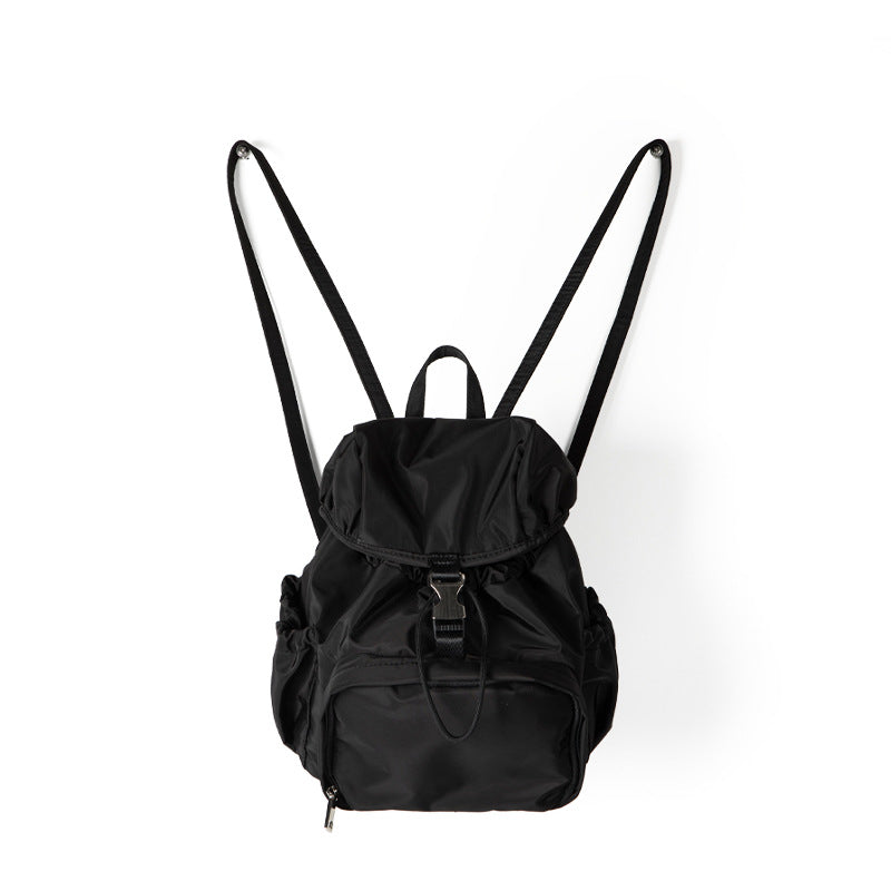 Trendy Solid Color Nylon Drawstring Backpack DP25E927