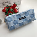 Aesthetic Checkered Large Capacity Stationery Pouch 6S10BOB1050