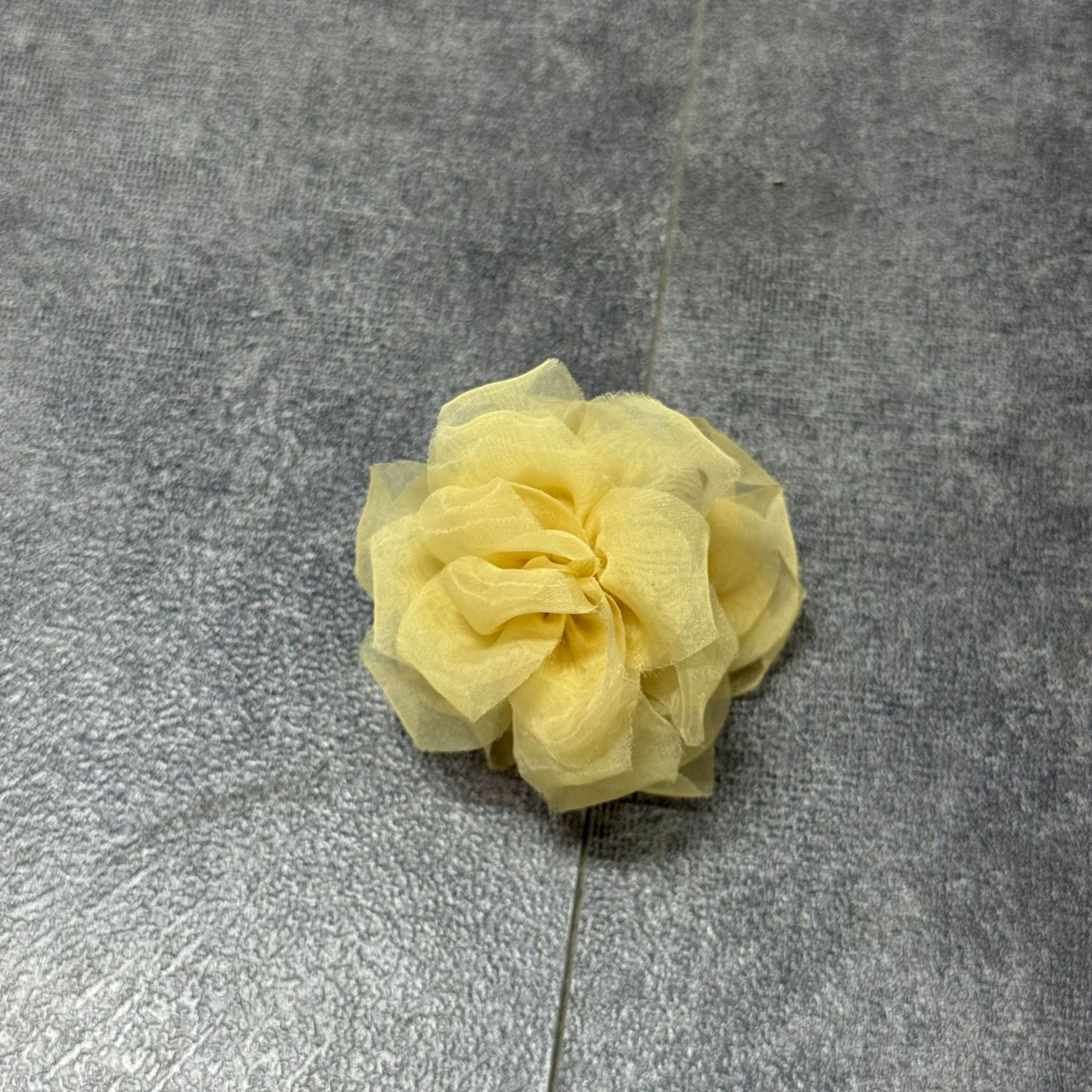 Elegant Solid Color Mesh Flower Hair Claw 8AS6HCP300L