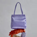Minimalist Solid Color Satin Handbag 6W10BBG1344