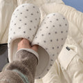 Trendy Polka Dots Soft Plush Indoor Slippers 6W8FSP232