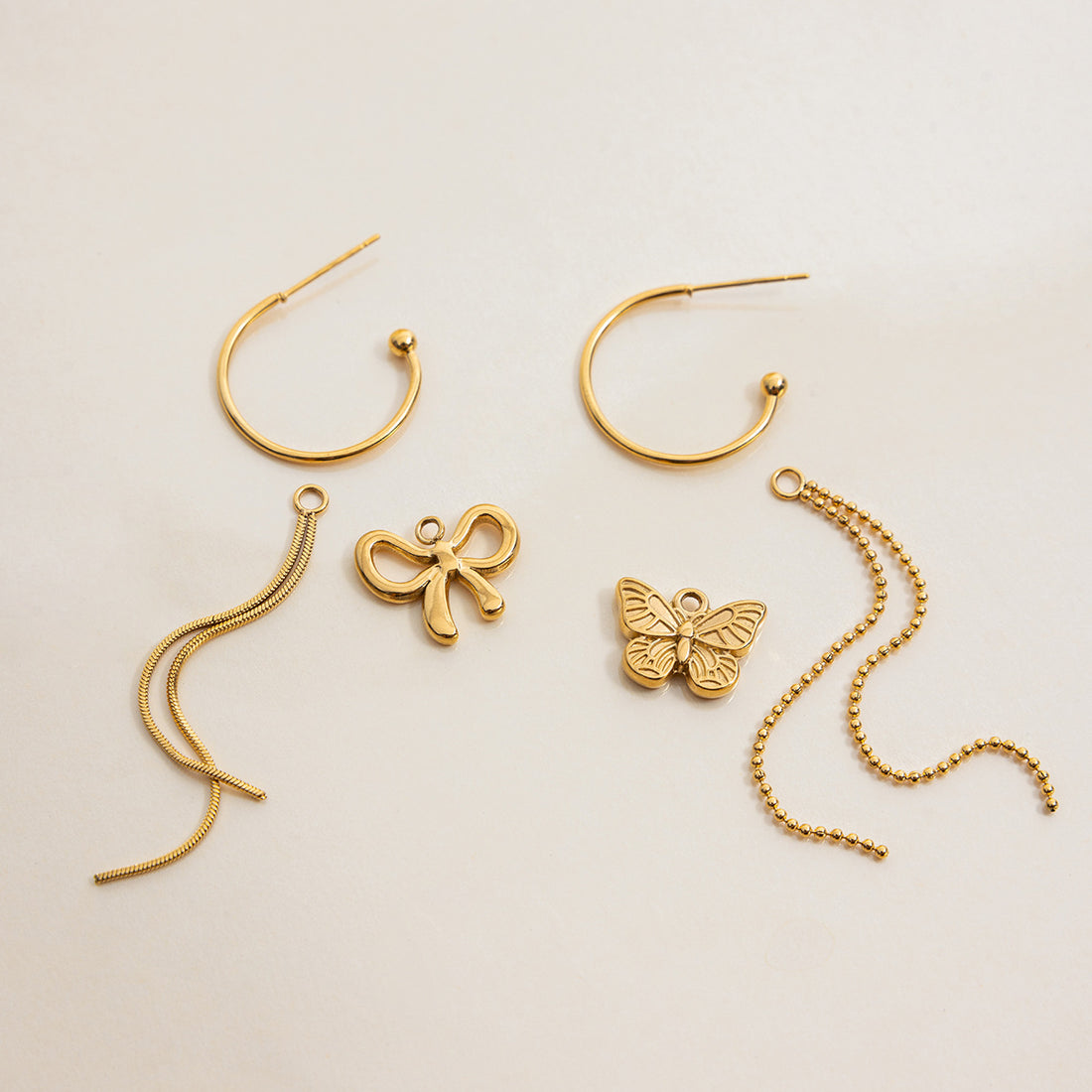 Bow Knot Tassel Dangle Hook Earrings DP25E590