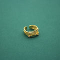 Stylish Gold Plated Multi-Layer Zircon Open Ring 8ZA6JRG136L
