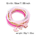 Boho Flower Butterfly Multi-Layer Beaded Bracelet 6W6JBR507