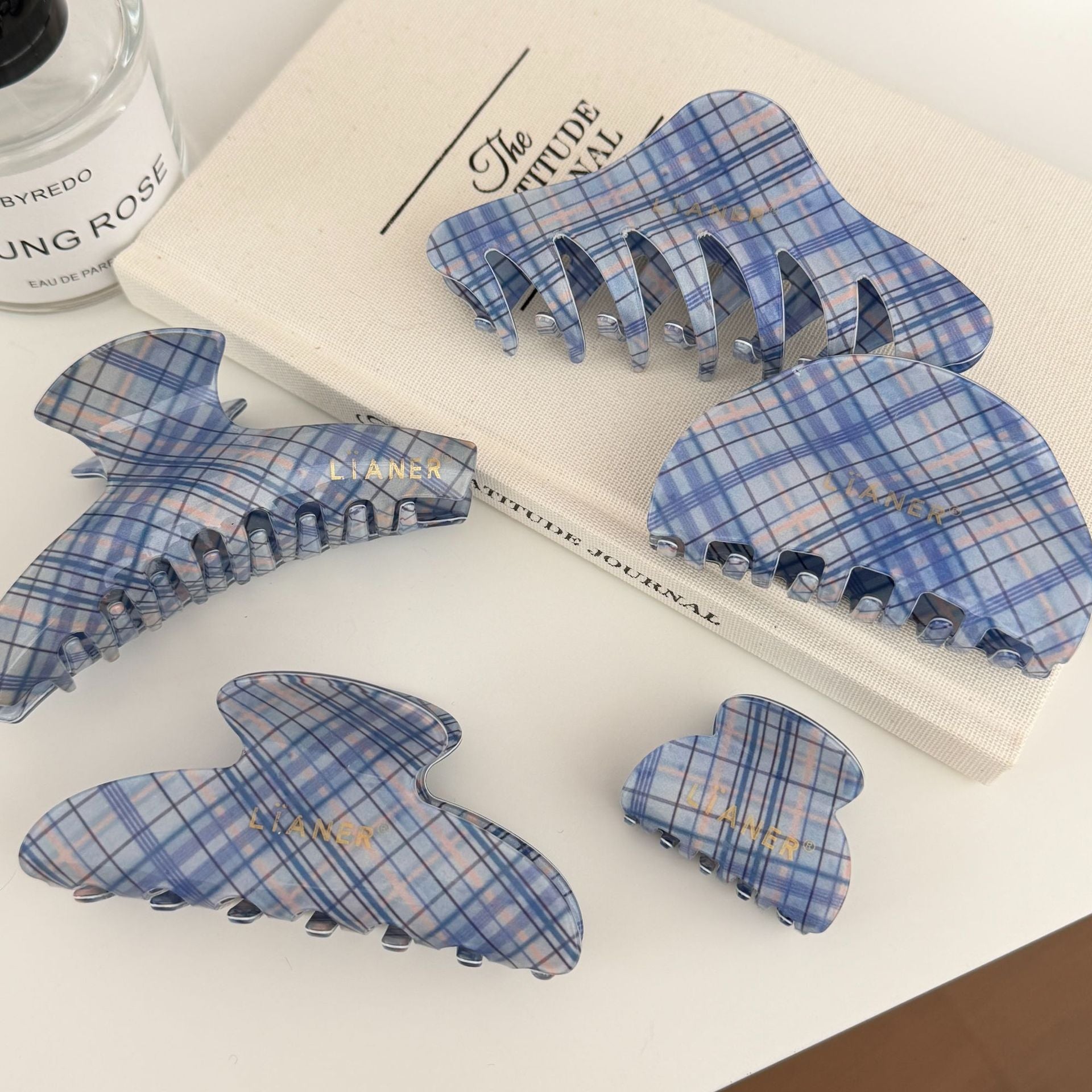 Plaid Color Block Hair Claw - DippedShop Wholesale - #3955