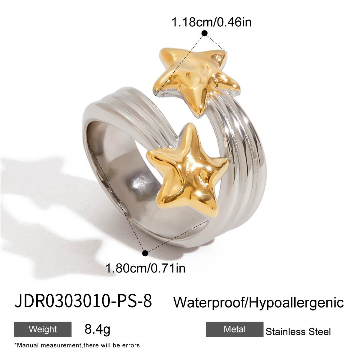 Cubic Zirconia Open Ring - DippedShop Wholesale - #0899