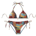 Sexy Colorful Halter Bikini Set - DippedShop Wholesale - #3859
