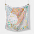 Abstract Silk Square Scarf - DippedShop Wholesale - #4531
