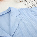 Jacquard Solid Sleepwear Set - DippedShop Wholesale - #3395