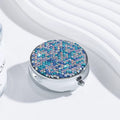 Rhinestone Round Mirror Case - DippedShop Wholesale - #6659