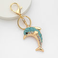 Funny Rhinestones Dolphin Pendant Keychain Bag Charm 6W10BBC632