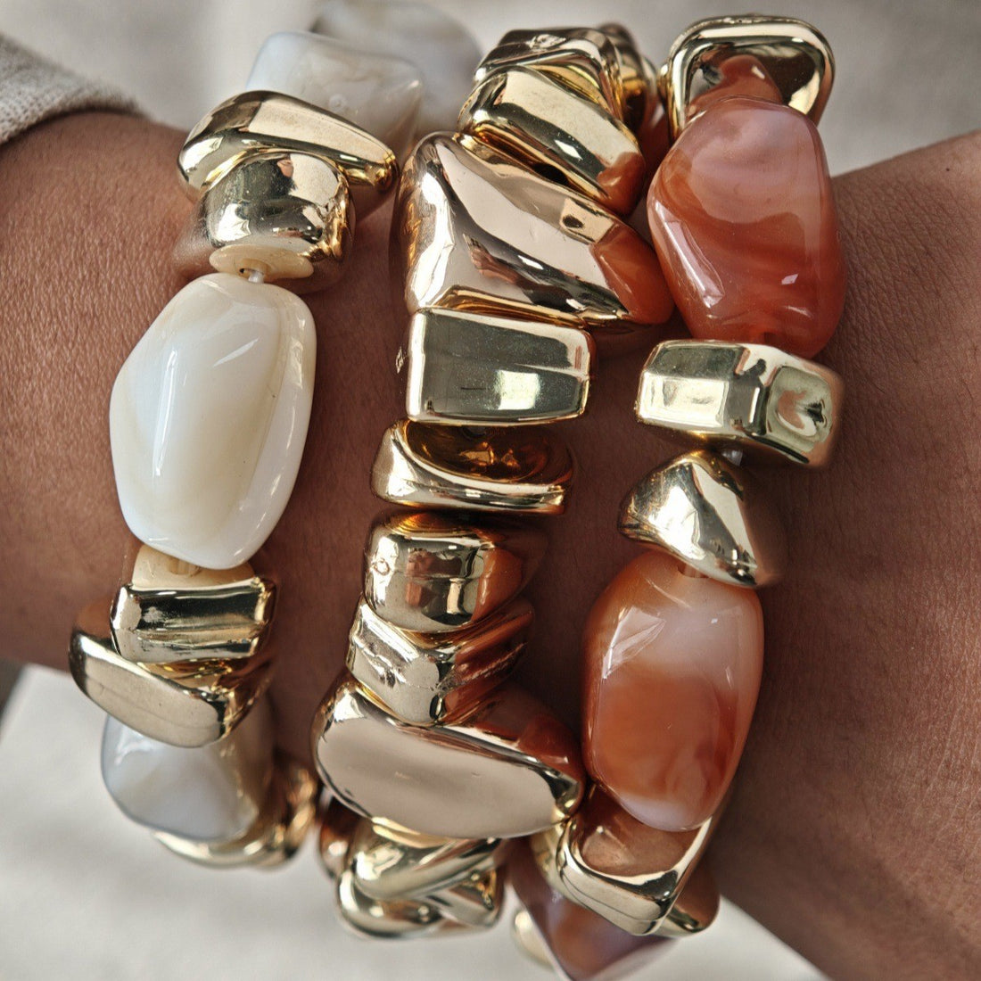 Retro Irregular Resin Stones C - DippedShop Wholesale - #5043