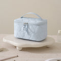 Simple Solid Color Quilt Shell Cosmetic Bag 6S5CO121