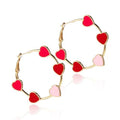 Stylish USA Flag Star Shape Hoop Earrings 8ZA6JER196L