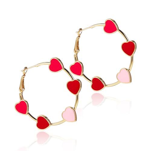 Stylish USA Flag Star Shape Hoop Earrings 8ZA6JER196L