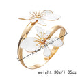 Vinatge Enamel Floral Gold Pla - DippedShop Wholesale - #0259
