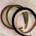 Classic Solid Color Velvet Slim Headband 6W6HBD293