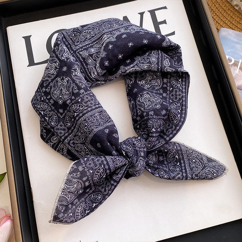 Sweet Floral Print Soft Silk Scarf 6W6NSI202