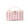 Color Block Striped Large Capacity Makeup Bag MK2BW6S10BOB62