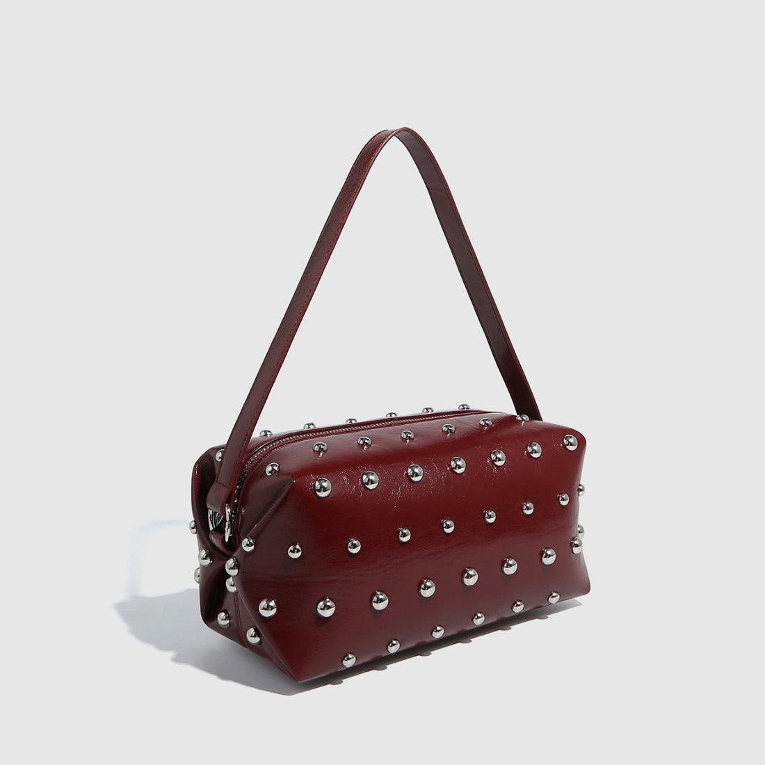 Vintage Studded Square Chain Shoulder Bag DP25E455