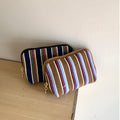 Striped Color Contrast Portable Jewelry Orangizer Bag 6W13HSJ96
