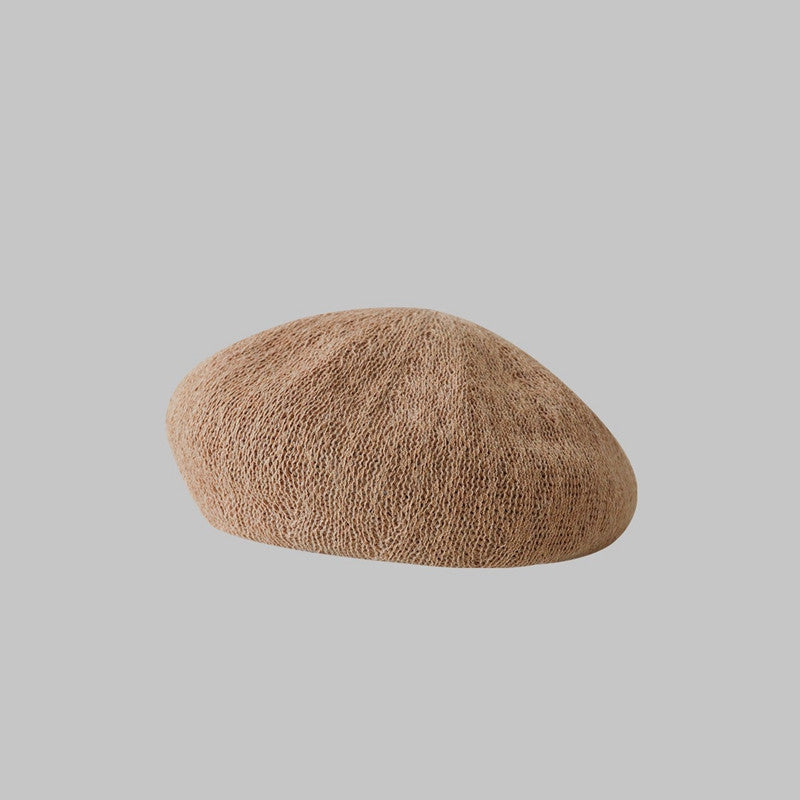 Trendy Solid Color Beret Breathable Beret Hat MK2CK6W6HAT62